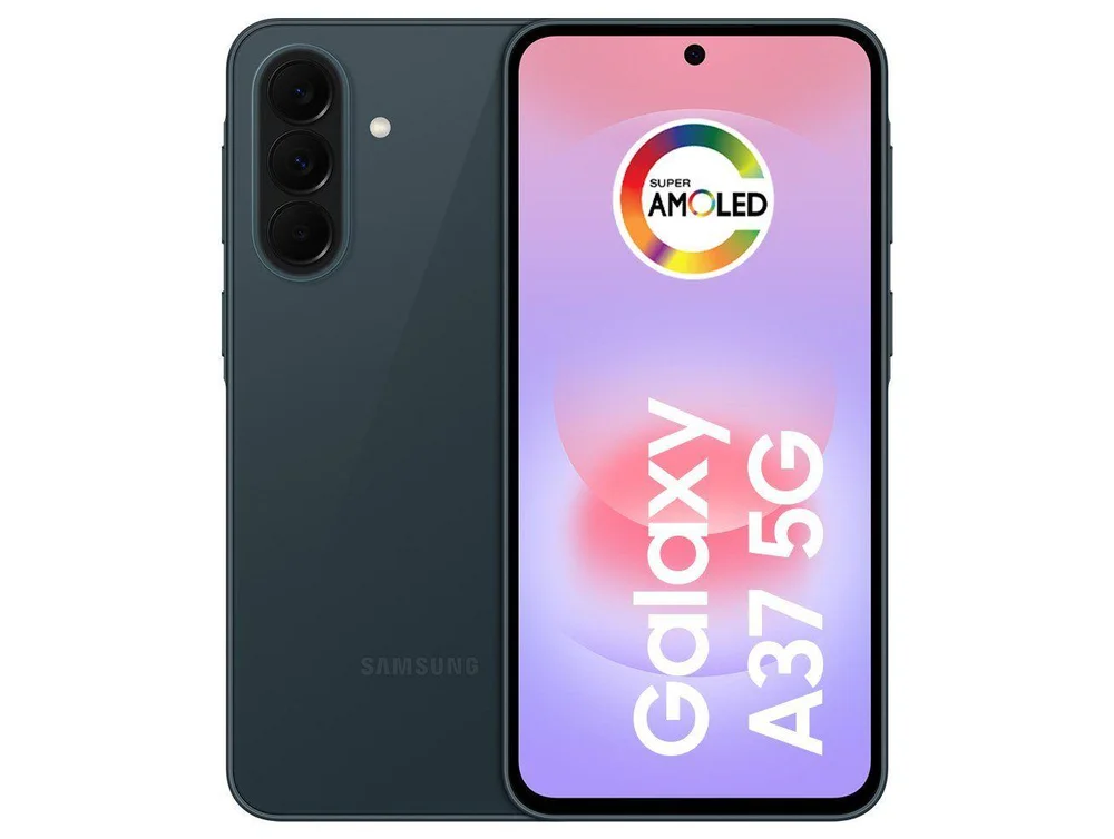 Smartphone Samsung Galaxy A37 128GB 5G 6GB RAM Verde 6,7" Câm Tripla + Selfie 12MP