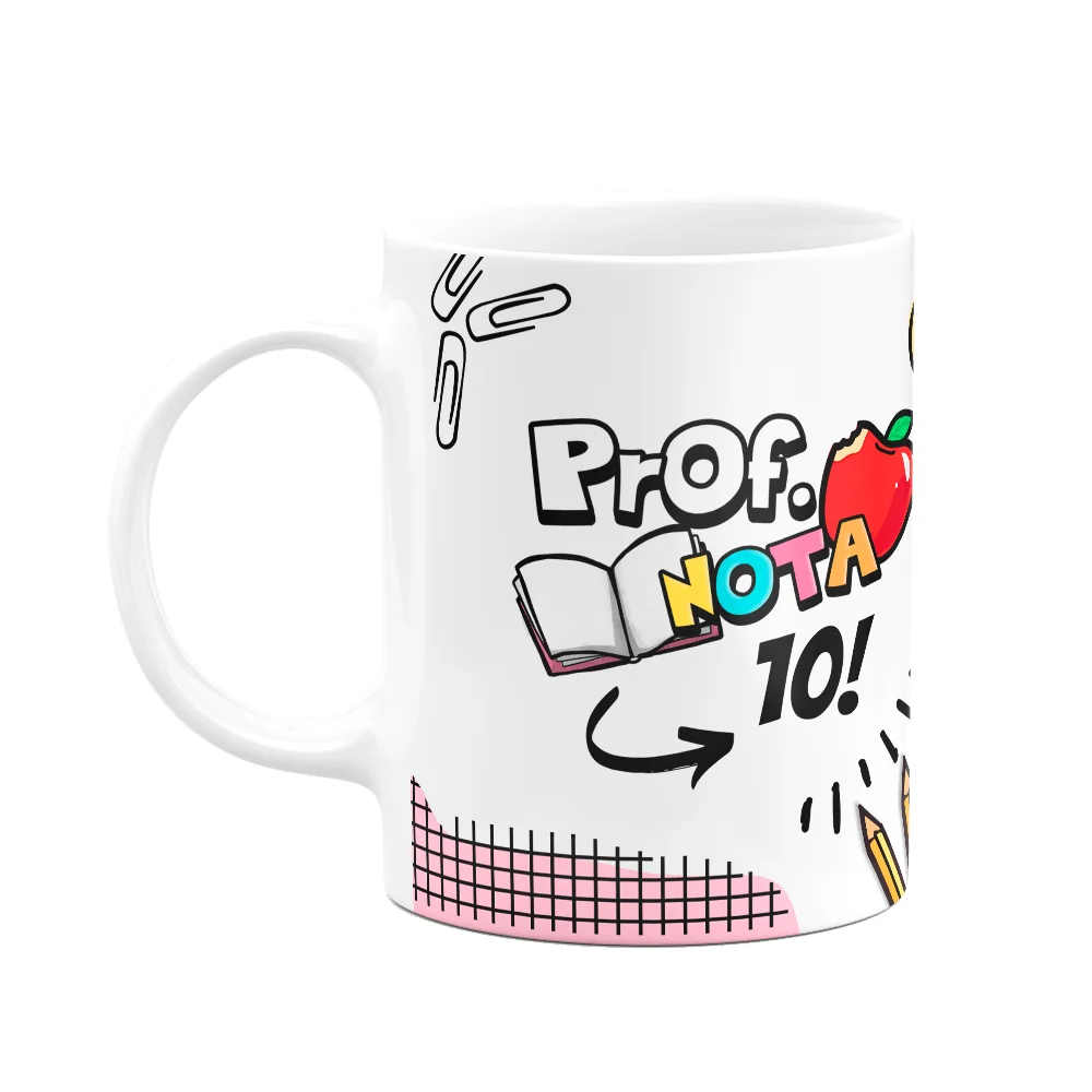 Caneca Professores - Professor Nota 10 - Pencillab - M2
