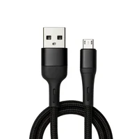 Cabo Micro Usb V8 Android Nylon Trançado 1m 2a Carga Rápida