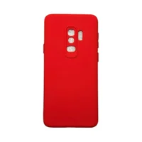 Capa Samsung S9 Plus Silicone Aveludada Protege Câmera Colorida Capinha Anti Impacto S9 Plus:vermelho