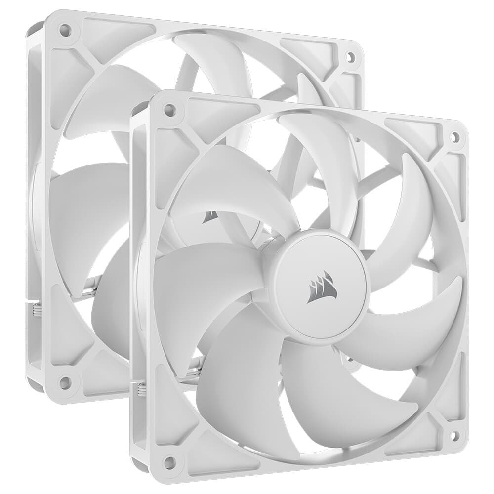 Kit 2 Ventoinhas Corsair RS140 140mm PWM Branco