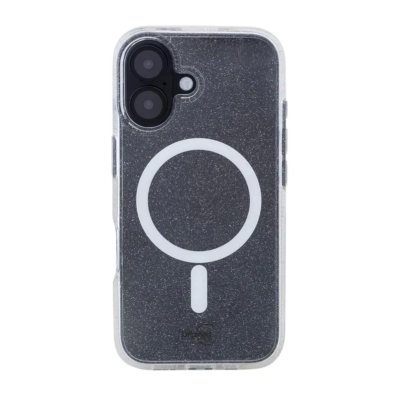 Capa Iphone 16 Com Indução, Shine Iplace - Transparente Com Brilho