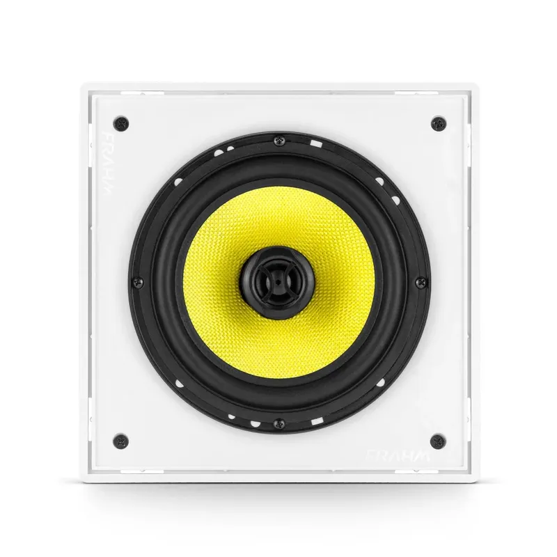 Arandela Frahm 6cx Quadrada Reta 6 Telar De Alumínio 100w Rms