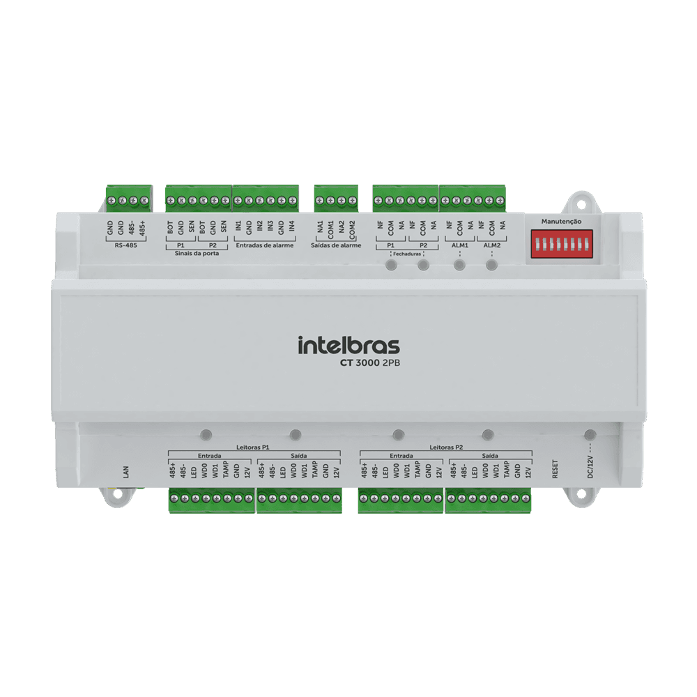 Controladora De Acesso Intelbras Até 2 Portas Ct 3000 2pb