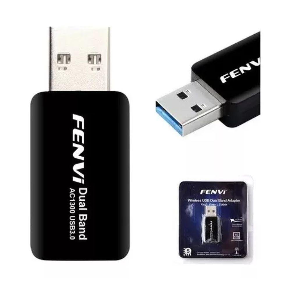Adaptador WiFi, USB, Fenvi banda dupla, 1300mbps