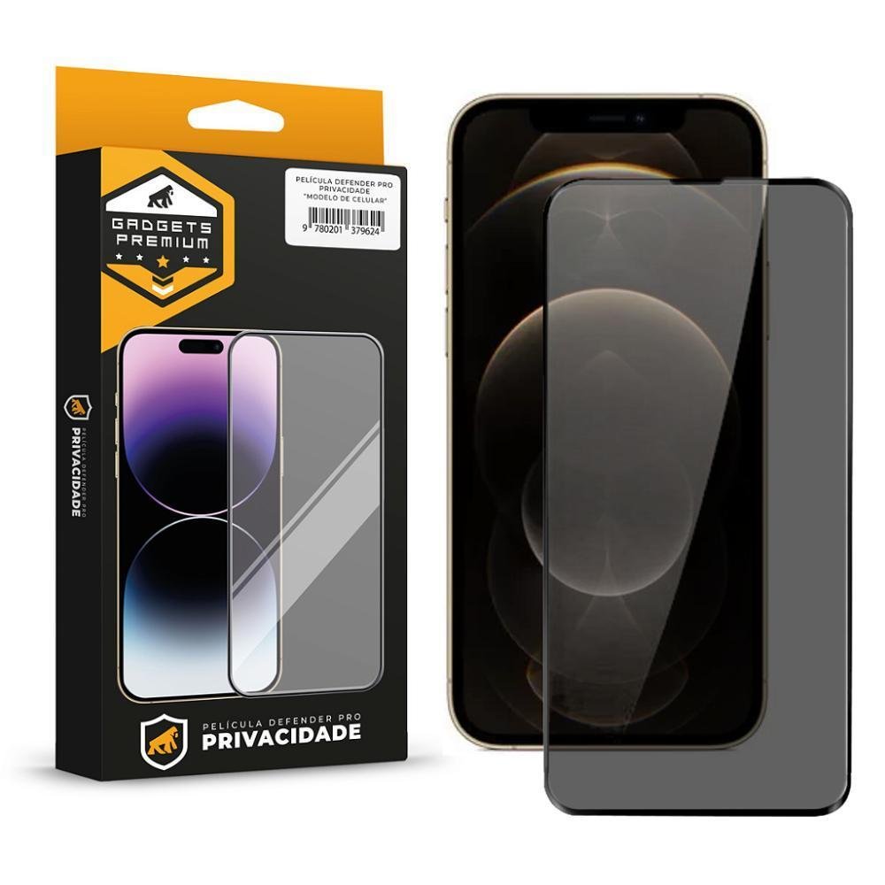 Película Gshield, Para Iphone 12 Pro, Defender Pro Privacidade, Preta