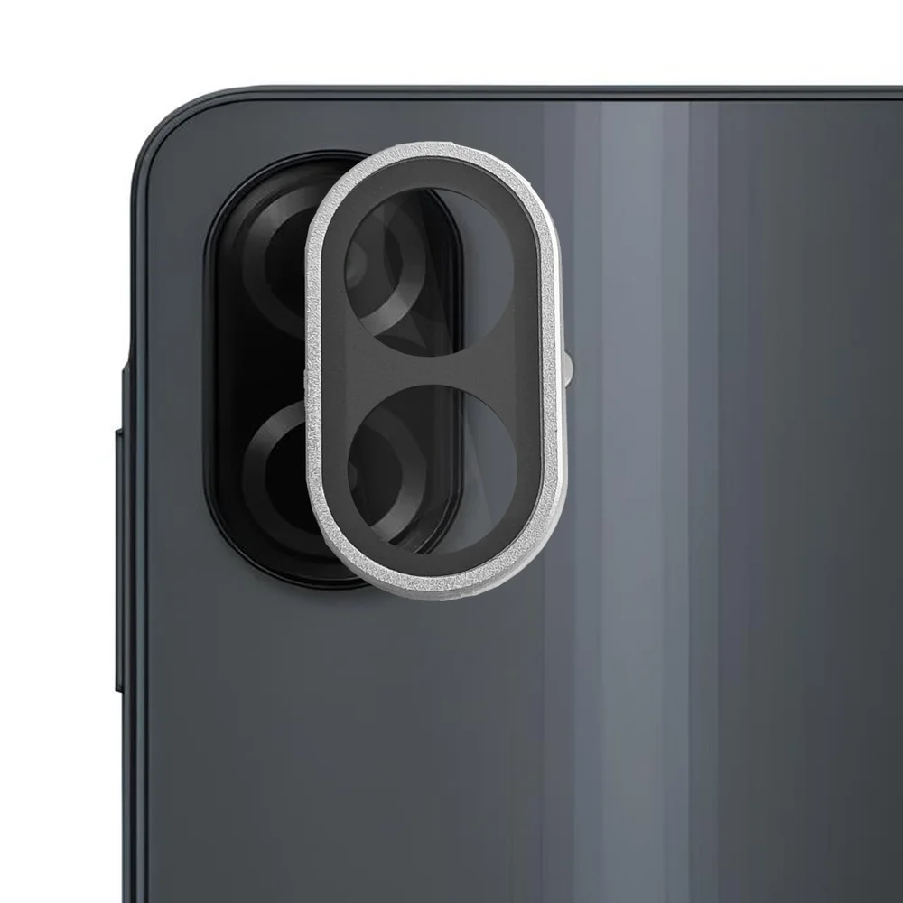 Película De Câmera Lente Traseira Ar De Metal Compatível Com Samsung A07 A17 Proteção De Vidro Cor:prata;tamanho:a07