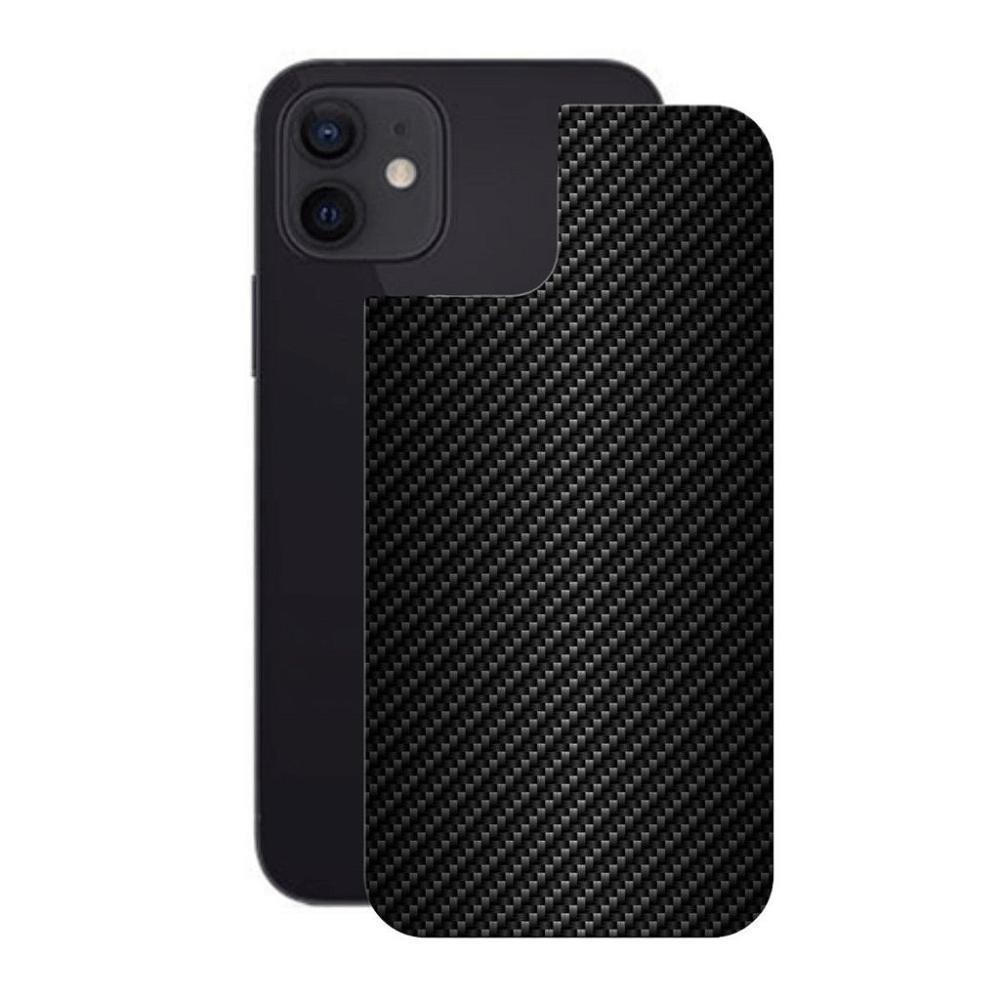 Película Para Iphone 12 Mini - Traseira De Fibra De Carbono, Preta - Gshield