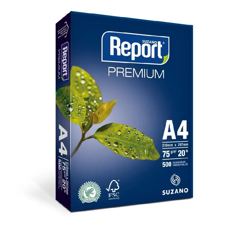 Papel Sulfite A4 210x297mm C/ 500 Folhas Brancas - Report-a4