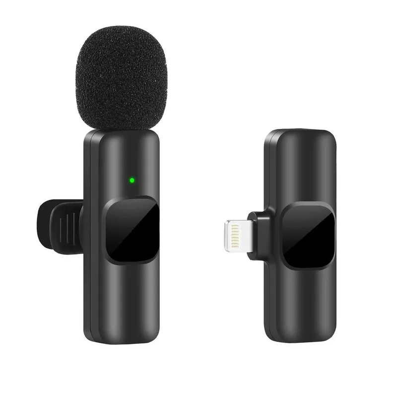 Par De Microfone De Lapela Sem Fio Para Celular Smartphone