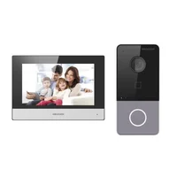 Kit Video Porteiro Hikvision Ds-kis603-p(c), Ip Ds-kv6113-wpe1 + Tela - Ds-kh6320-wte1