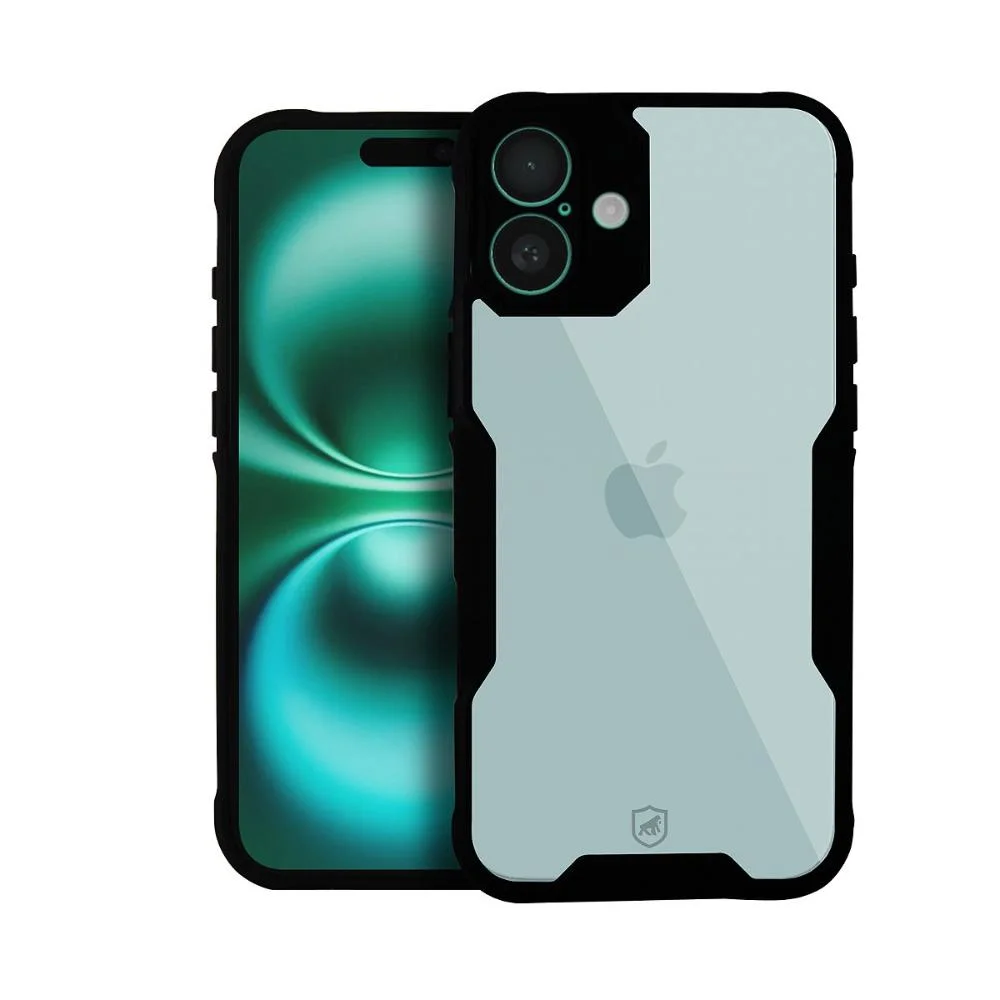 Capa Case Capinha Para Iphone 16 Plus - Dual Shock Sense Preta - Gshield