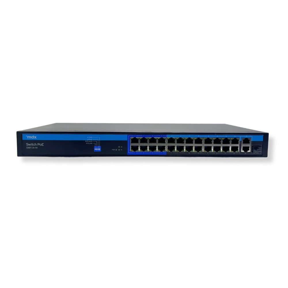 Switch Poe 24 Portas 10/100 - Mdx