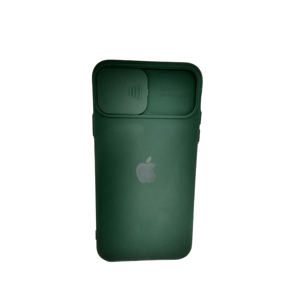 Capa Case Capinha Compatível Iphone 11 Pro Max Emborrachada Cor:verde