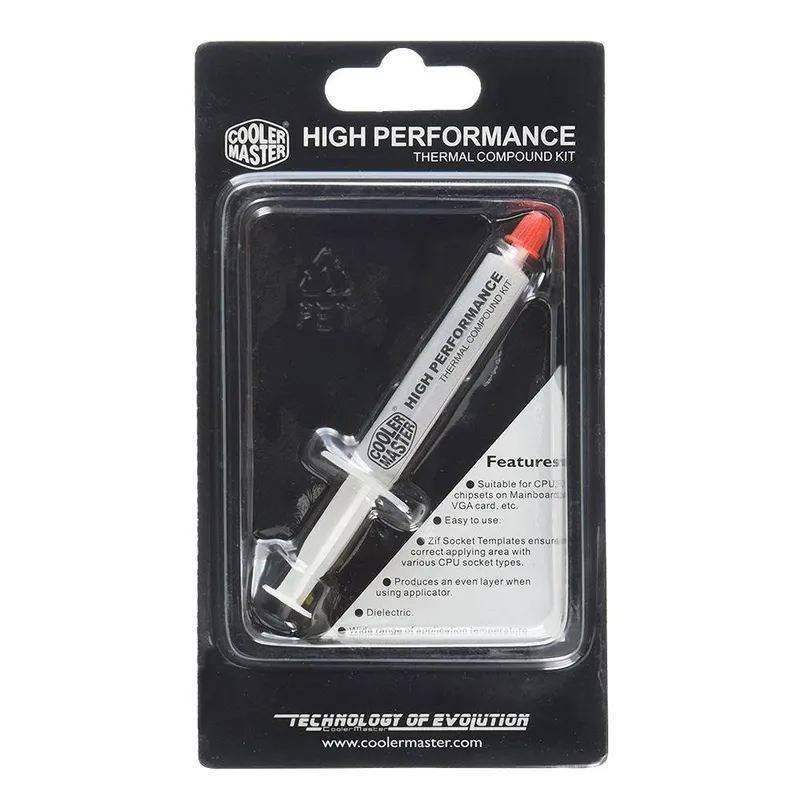 Pasta Térmica Cooler Master Hight Performance, 0.8W, Branca - HTK-002-U1