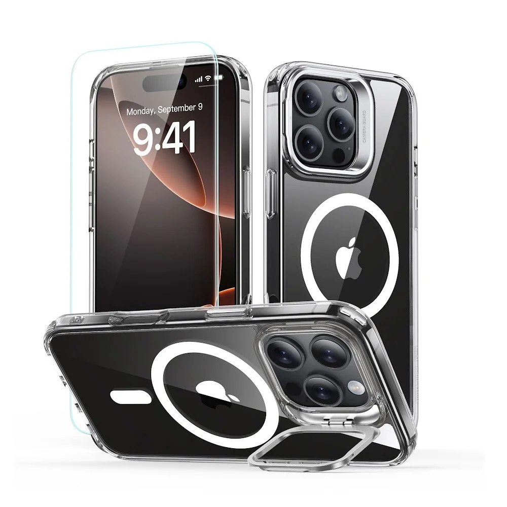 Capa Stash Stand + Película Vidro Esr Iphone 16 Pro Max