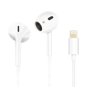 Fone Foninho De Ouvido Easy Connect Compativel Com Lightning Ios Com Microfone E Controle De Volume Hrebos Branco