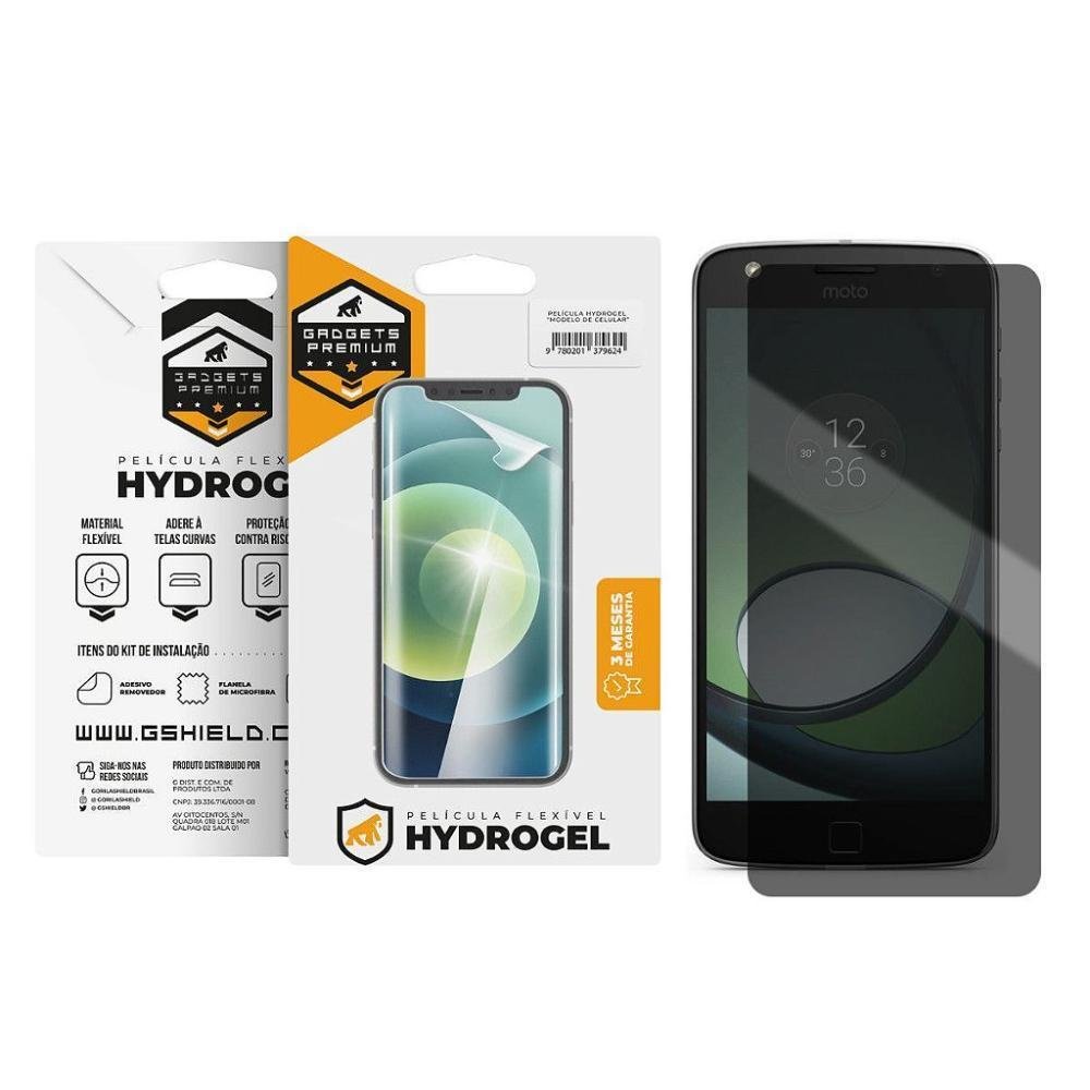 Película Para Moto Z Play, Privacidade Hydrogel, Gshield