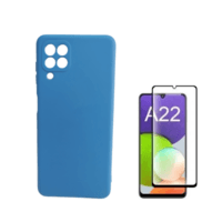 Kit Case Elxcases Aveludada, para Galaxy A22 + Película 9d