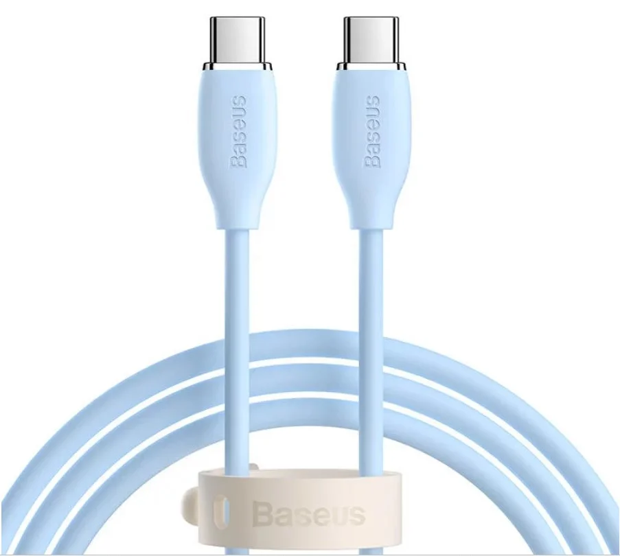 Cabo Baseus Jelly Usb-c Para Usb-c, 100w, 2m (azul)