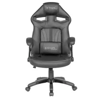 Cadeira Gamer Grande Bright Preta Couro Sintetico Com Altura Ajustavel