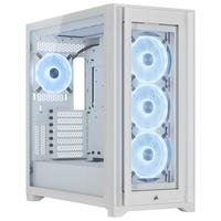 Gabinete Gamer Corsair 5000X QL Edition, Mid Tower, LED RGB, ATX, Lateral em Vidro Temperado, Branco - CC-9011233-WW
