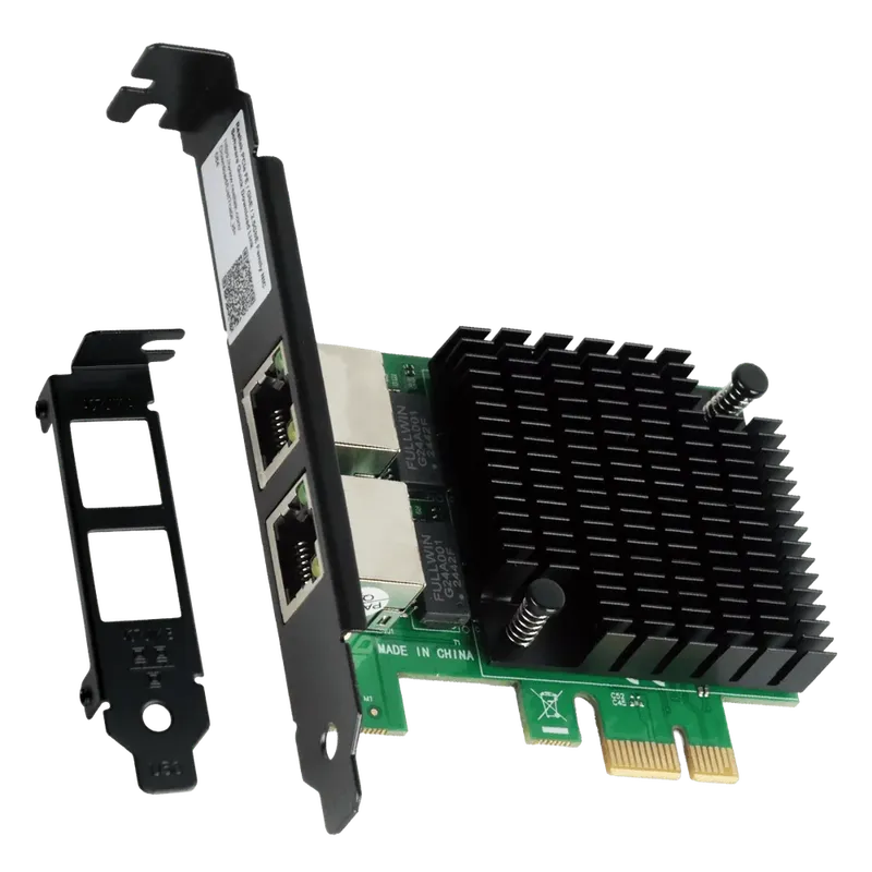 Placa De Rede Gigabit Dual Port Rj45 PCi-e X1 PCyes Lc1000-2p