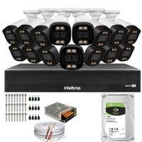 Kit 15 Câmeras Segurança Intelbras, Color 1080p 2.8mm