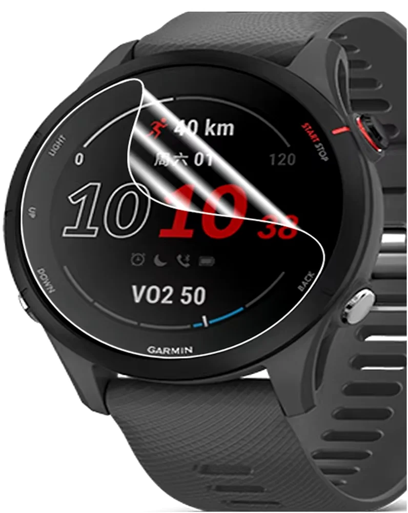 Película De Hydrogel Compatível Smartwatch Garmin Forerunner® 255s Music 41mm.