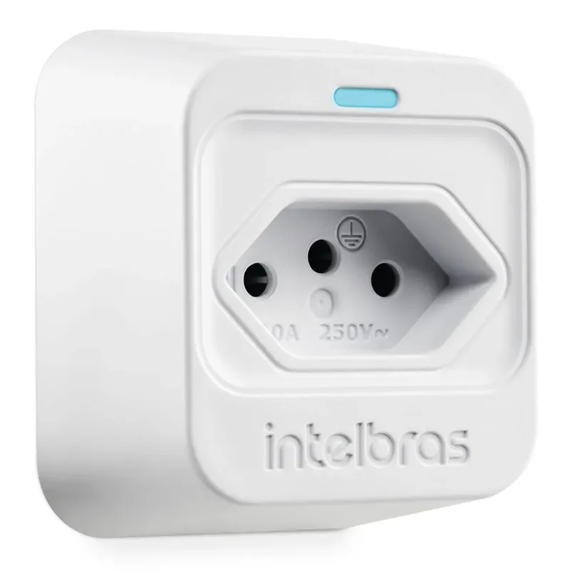 Dispositivo De Proteção Elétrica Plugue 2p + T Eps 301 Branco Intelbras