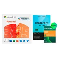 Microsoft 365 Personal ESD - Digital para Download + Kaspersky Standard + Kaspersky Password Manager 1 Dispositivo 1 Ano, Digital para Download