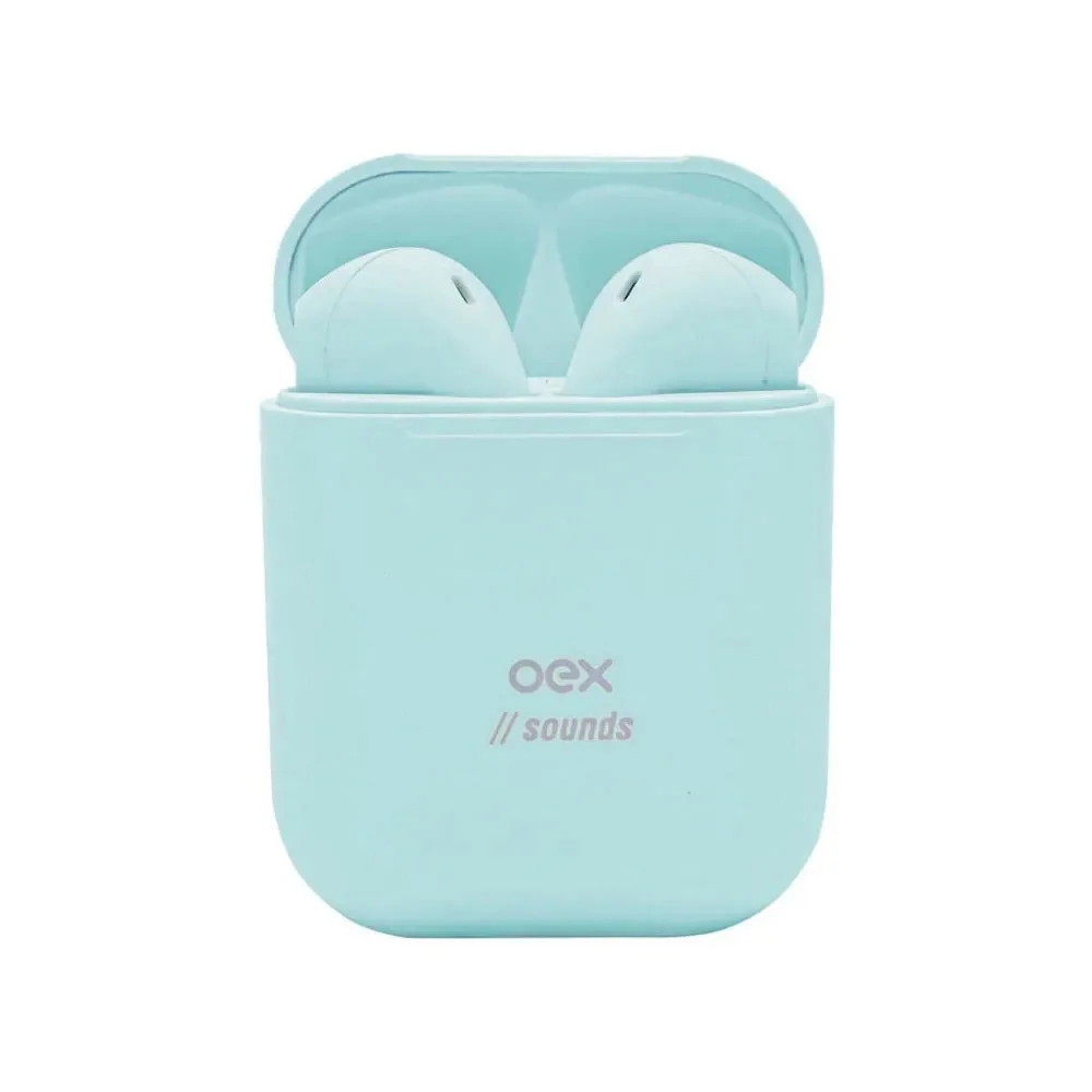Fone De Ouvido Bluetooth Candy Azul Claro Oex Tws11