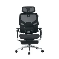 Cadeira De Escritório Presidente X-space Aluminum Preta