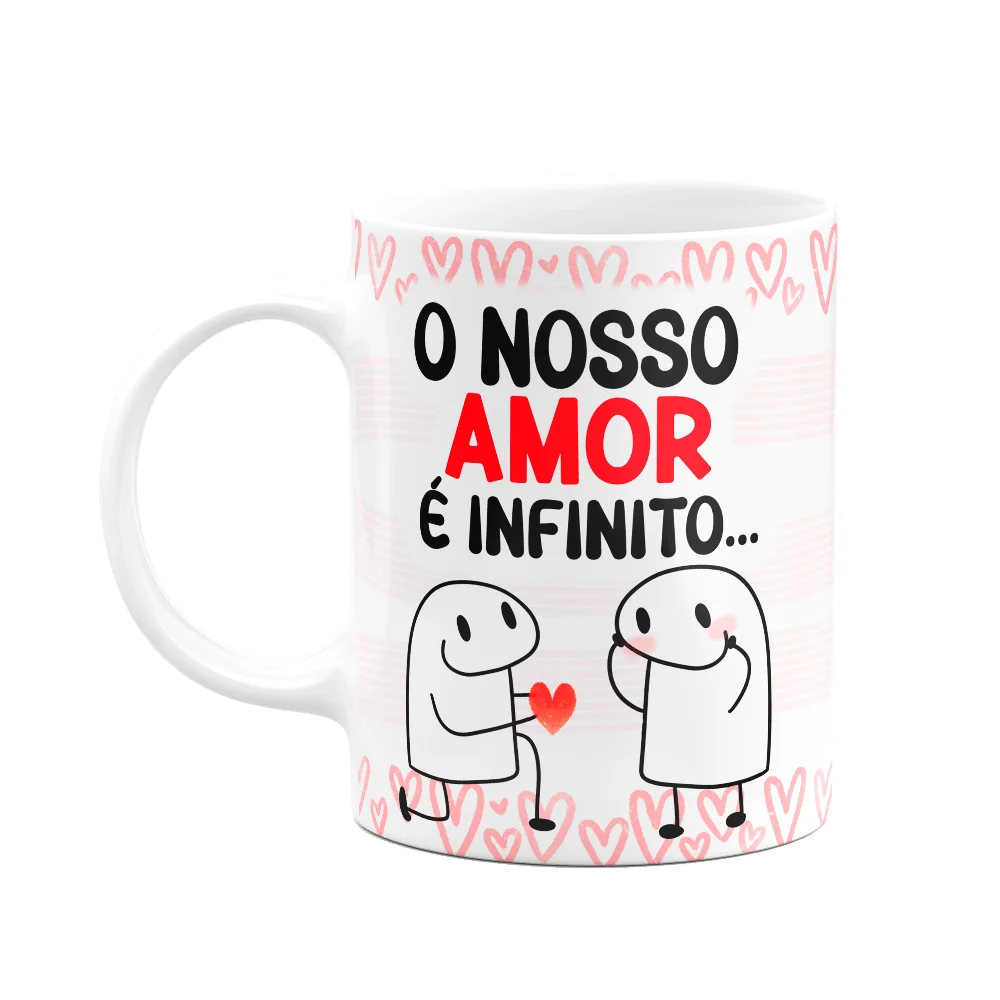 Caneca Florkito Namorados - O Nosso Amor É Infinito