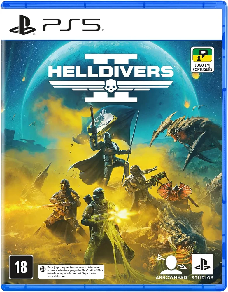 Jogo Helldivers 2 Playstation 5 Midia Fisica Original