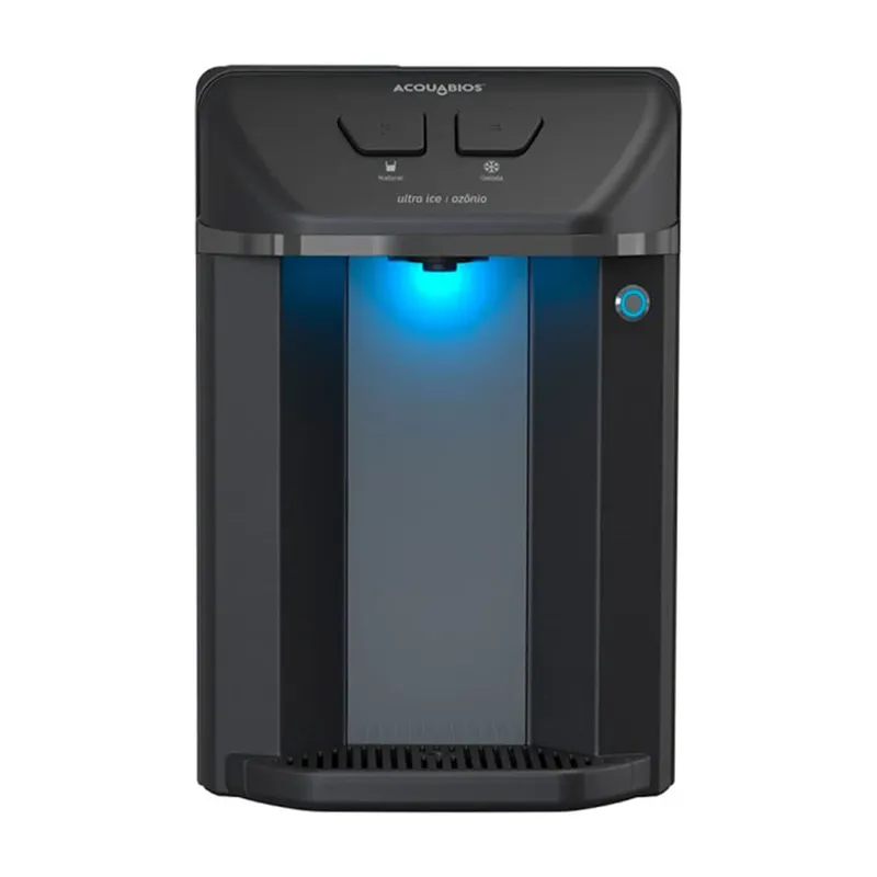 Purificador De Água Acquabios Com Água Gelada E Tecnologia De Purificação Uvl-LED Preto - UvcLED - 110v