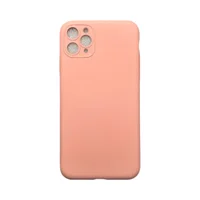 Capa Iphone 11 Pro Max Silicone Aveludada Protege Câmera Colorida Capinha Anti Impacto 11 Pro Max:rosa Bebê