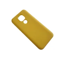 Capa Capinha Moto G9 G9 Play E7 Plus Silicone Resistente E Mole Flexível Cor:mole Amarelo