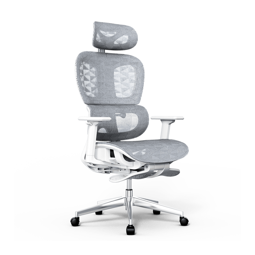 Cadeira De Escritório Ergonômica Sensetup Cosy T03 Mesh Branca