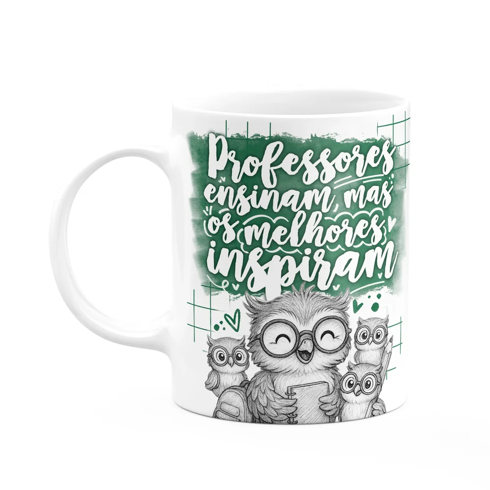 Caneca Professor Coruja - Os Melhores Inspiram