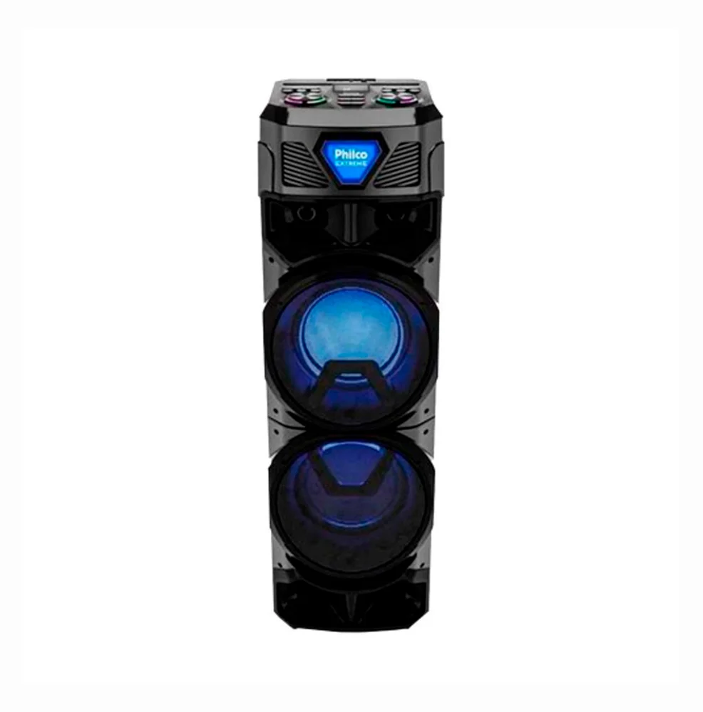 Caixa De Som Amplificada Philco PCx21000 Exbass 2100w Preto Bivolt
