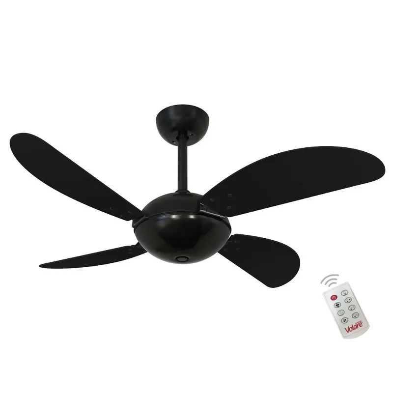 Ventilador Preto Air Off Preto 127v E Controle Remoto
