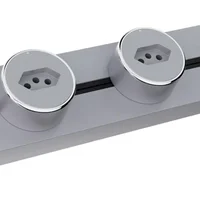 Tomadas Deslizantes Trilho De Energia Modular 8000w 32a Com 3 Tomadas Deslizantes – Extensão Elétrica Ajustável Bivolt