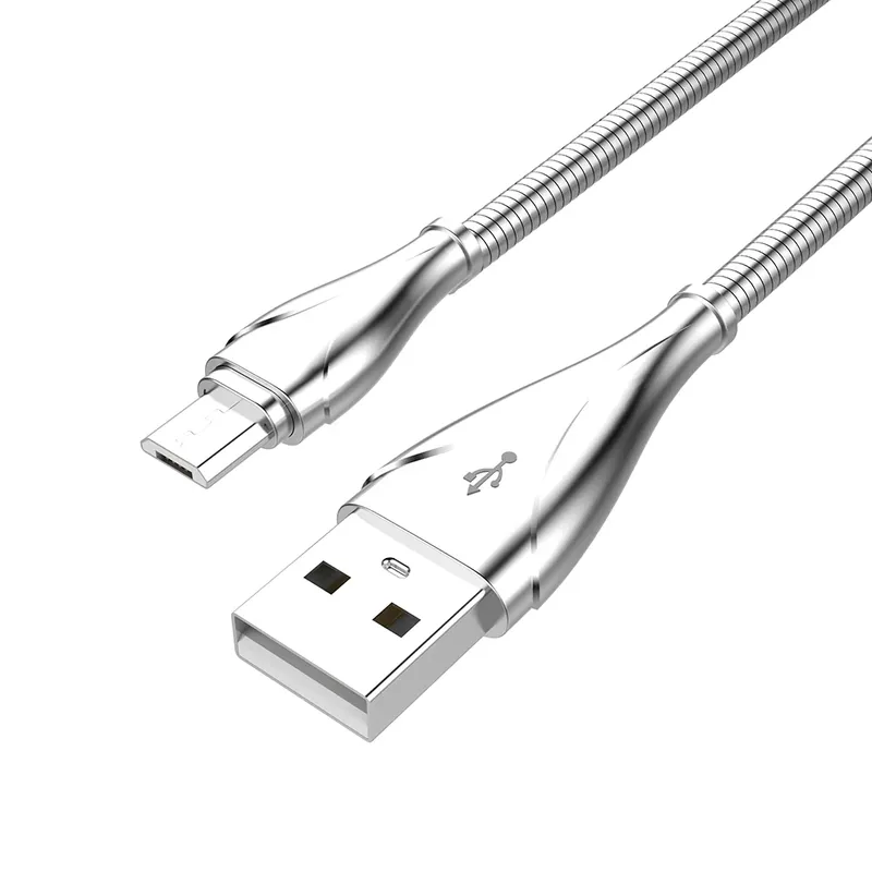Cabo C3tech Usb X Micro Usb V8 1m 2.4a Cinza - Cb-m190gy