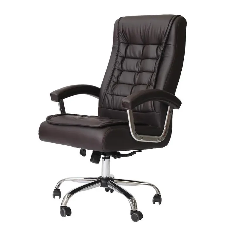 Cadeira De Escritório Cadeiras Inc Peso suportado 150 kg, Presidente Alta Executiva Ergonômica Giratória Molas Ensacadas Pillow Top Marrom