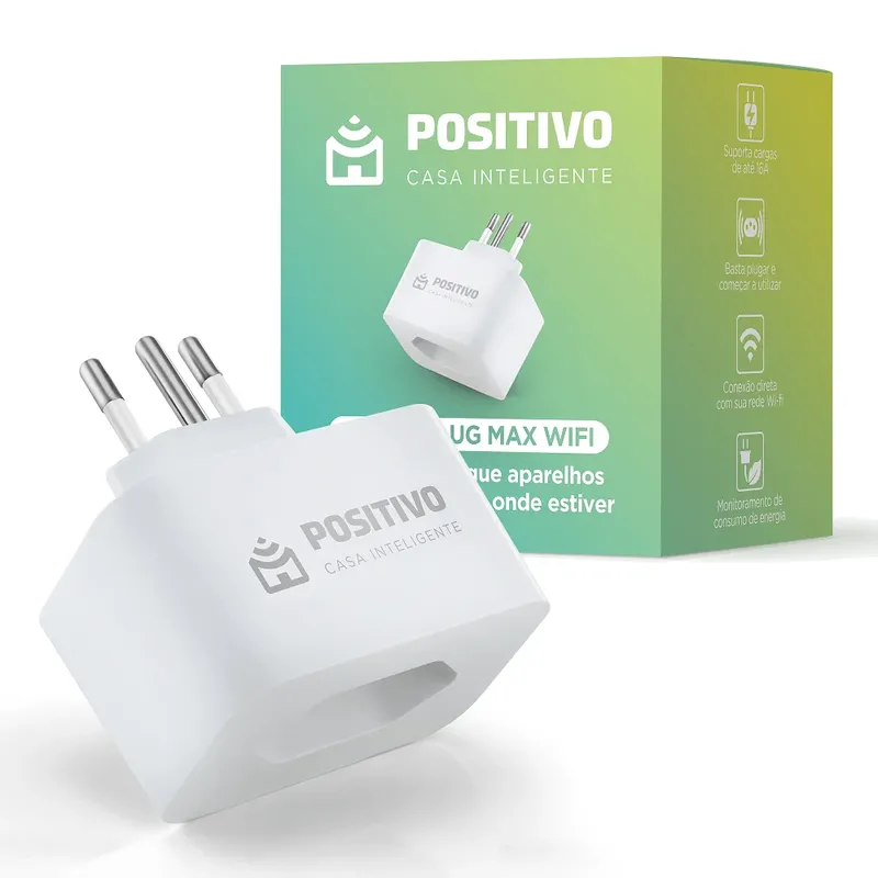 Plug Smart Tomada Inteligente Smarthome, Max, Wi-Fi, Branco