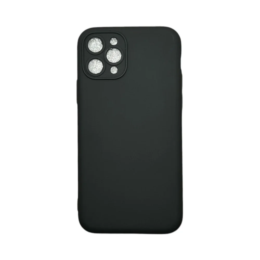 Capa Iphone 11 Pro Silicone Aveludada Protege Câmera Colorida Capinha Anti Impacto Iphone 11 Pro:preto