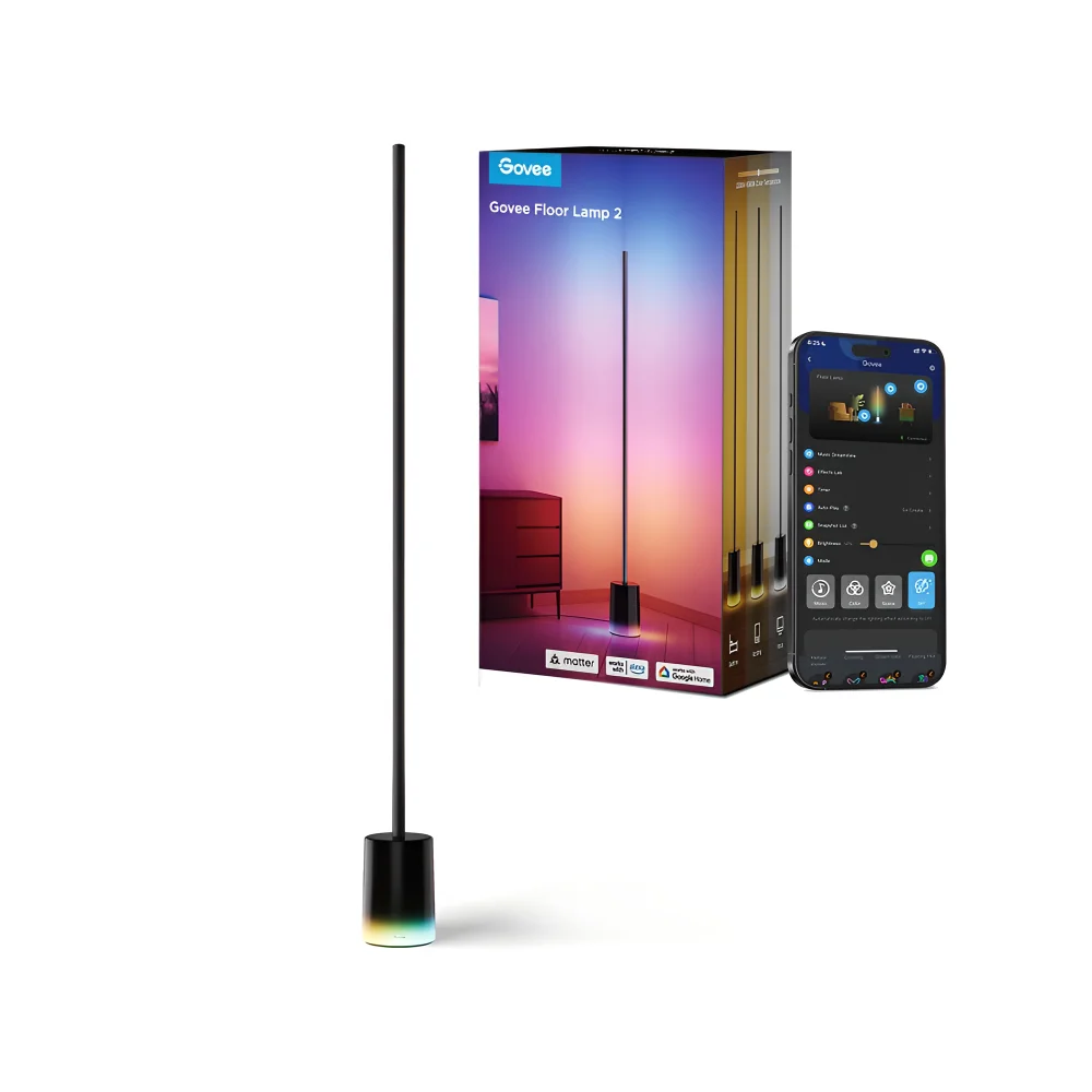 Luminária LED De Chão Govee Lamp 2 Wifi Ble Alexa Google