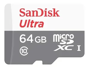 Cartão De Memória Microsd Sandisk 64GB, Microsd Ultra, 140mbs