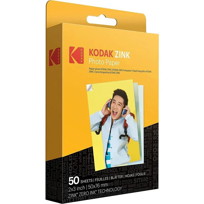 Filme Instantâneo Kodak Zink Photo Paper Com 50 Poses - Rodz2x350